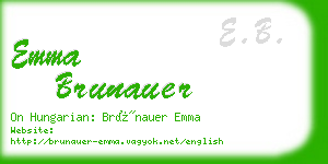 emma brunauer business card